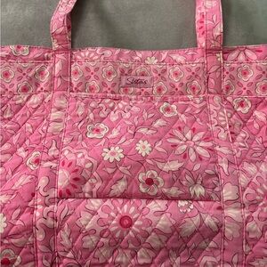 Pink Floral Tote Bag